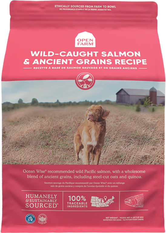 Open Farm Wild Caught Salmon Ancient Grains Dry Dog Food