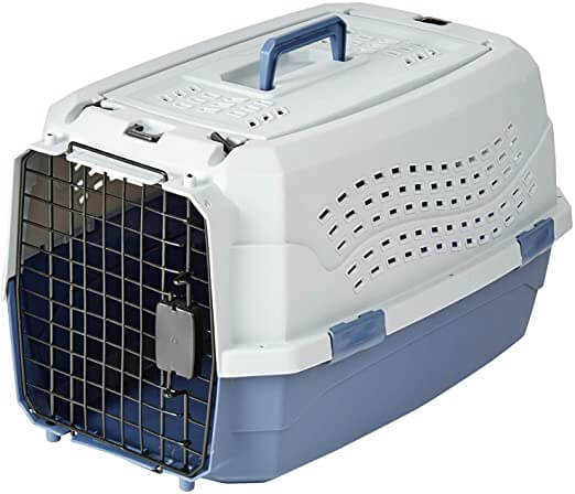 Amazon Basics Two Door Top Load Hard Sided Cat Travel Carrier