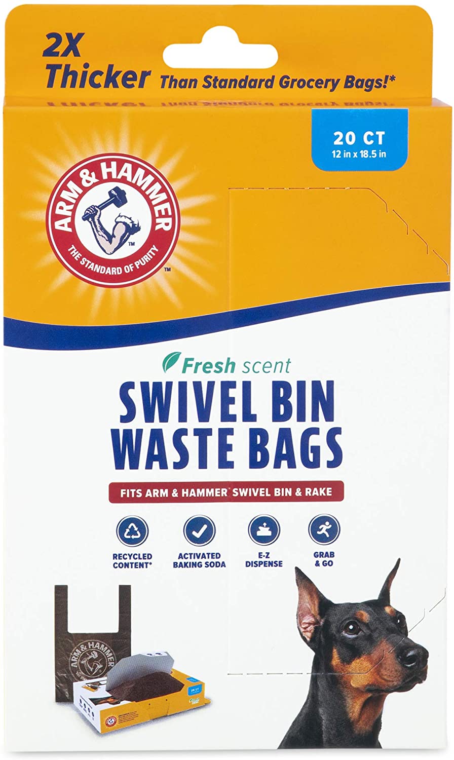 Arm Hammer Swivel Bin Waste Bags