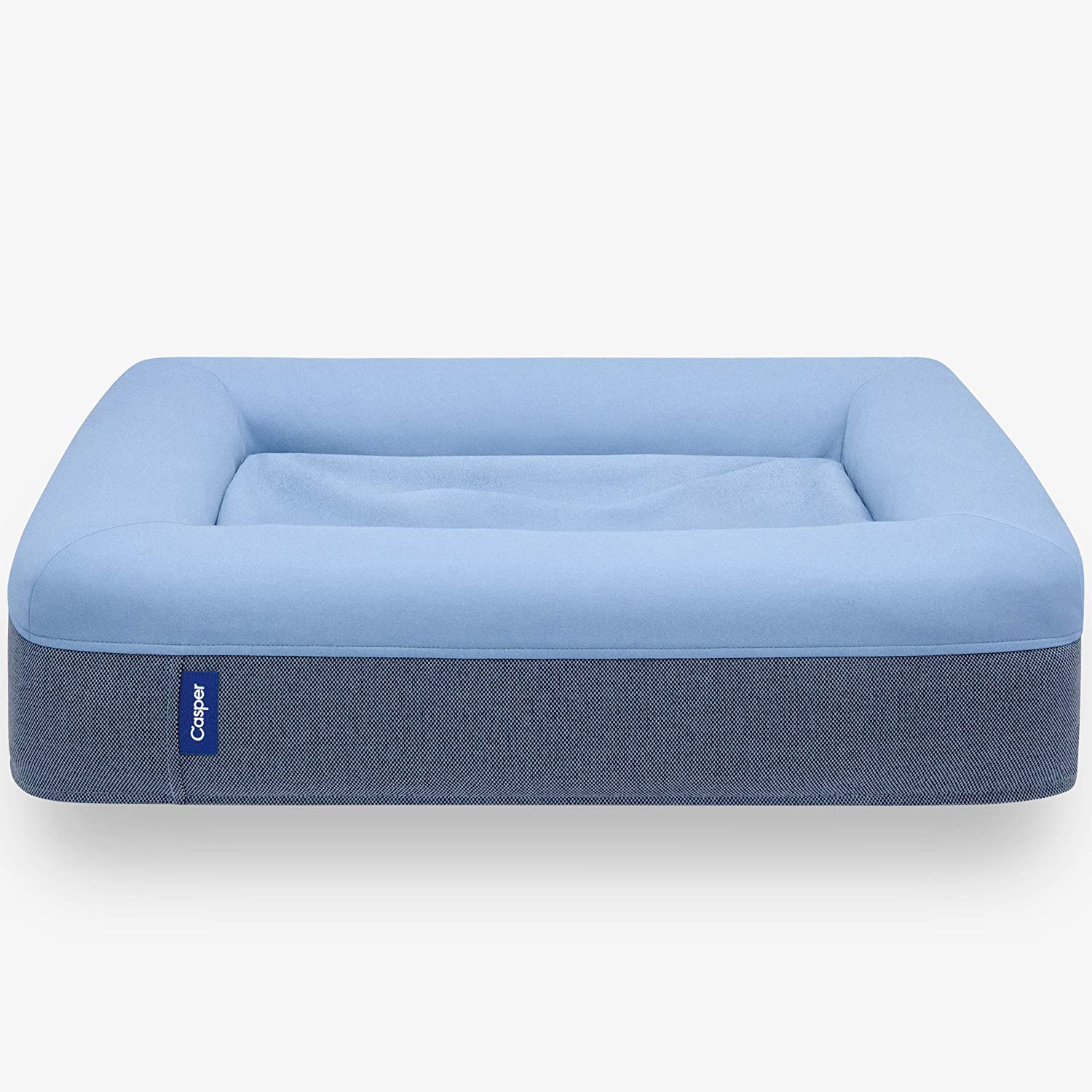 Casper Plush Blue Dog Bed