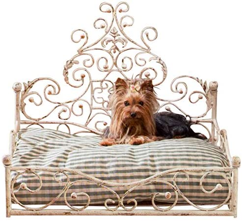 French Iron Dog Bed Victorian Antique by Intelligent Design