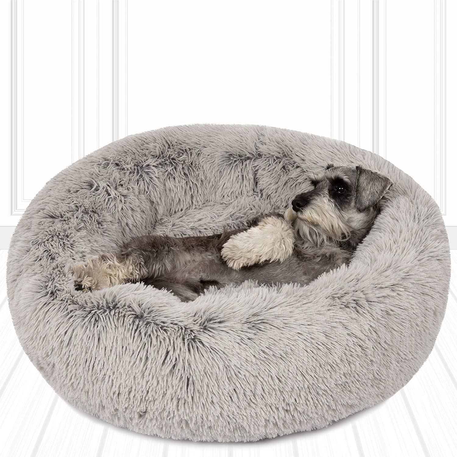 Friends Forever Donut Faux Fur Dog Bed