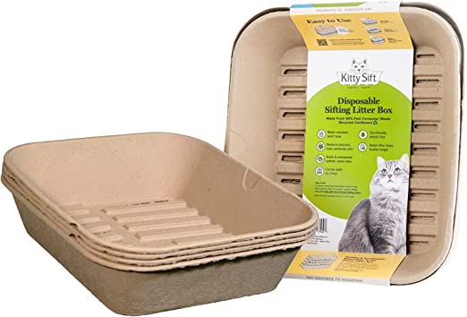 Kitty Sift Sustainable Sifting Disposable Cat Litter Box