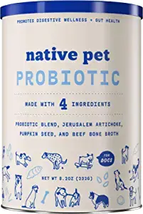 Native Pet Probiotic Powder + Prebiotic + Bone Broth for Dogs
