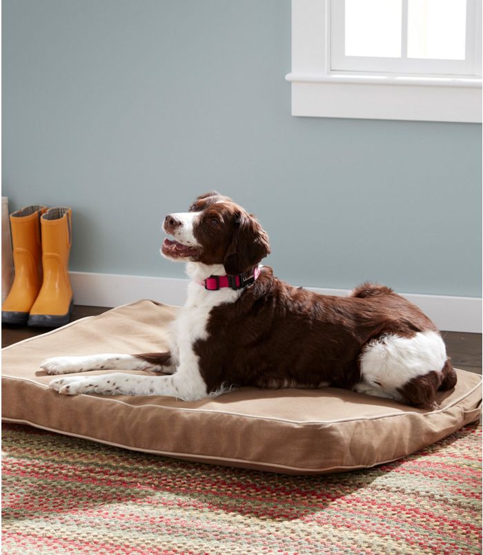 Premium Rectangular Denim Dog Bed Set