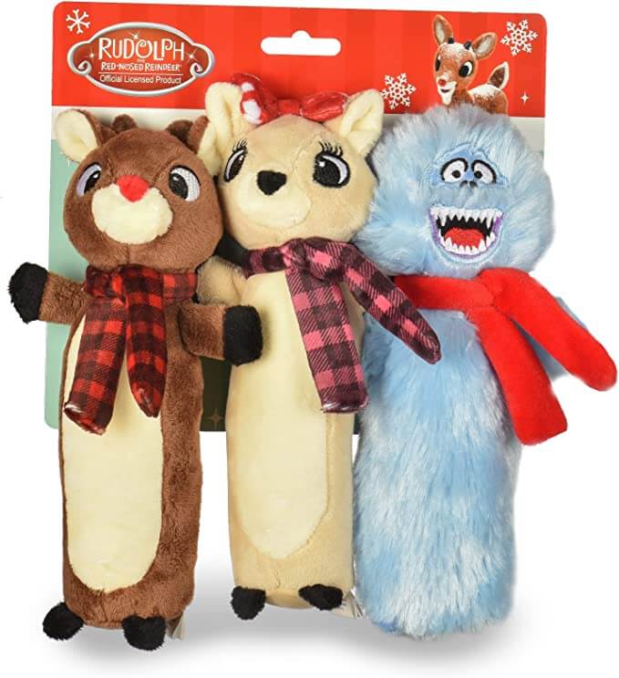 Rudolph The Red Nosed Reindeer Bobo Body Squeaky Dog Toys