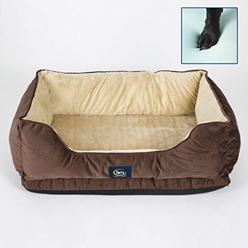Serta Large Cuddler Pet Bed with Cool Twist Gel Memory Foam