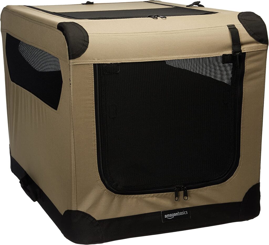 Amazon Basics 3 Door Soft Sided Collapsible Dog Crate