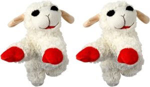 Multipet International Lambchop Plush Squeak Small Dog Toys