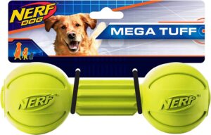 Nerf Dog Rubber Chew Barbell Dog Toy