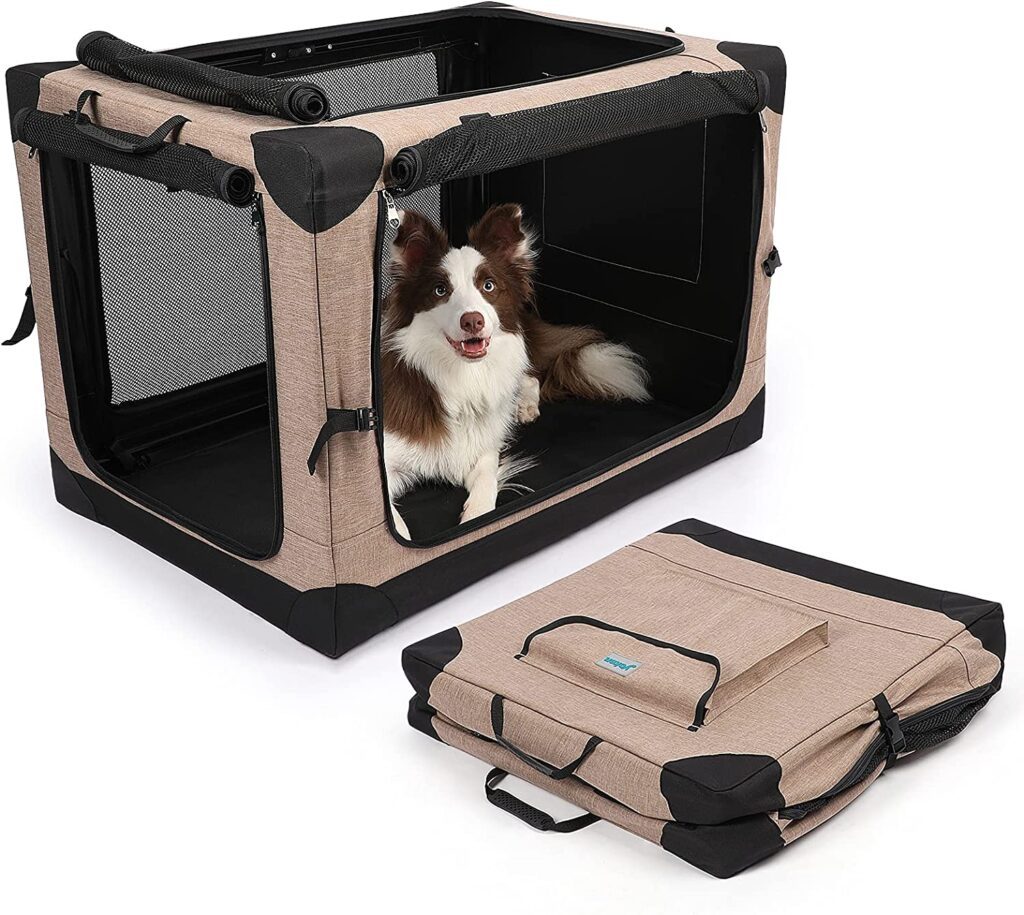 Yoken 4 Door Design Collapsible Dog Crate