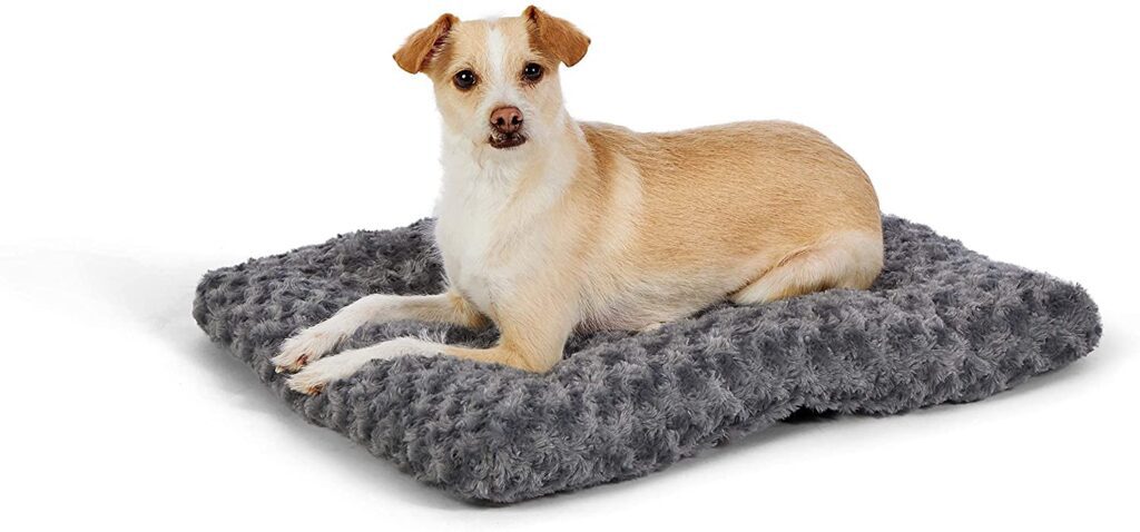 Amazon Basics Plush Dog Crate Bed