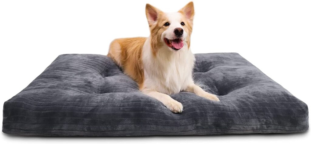 KSIIA Anti Scratch Washable Dog Crate Bed